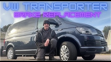 VW Transporter front brake discs & pads - strip down and refit