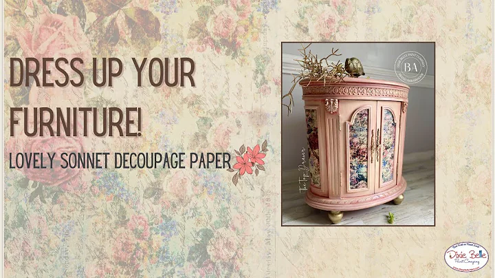 Transform Your Furniture With Our Lovely Sonnet Decoupage Paper!