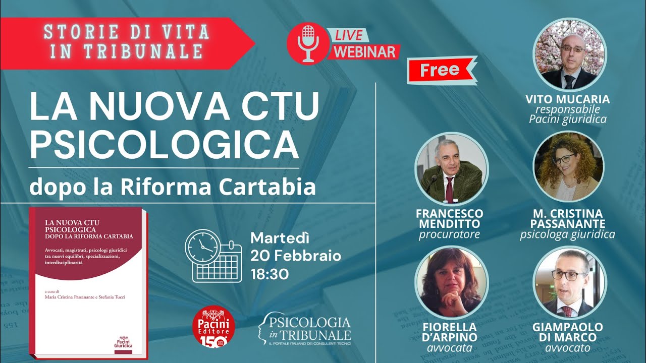 Webinar | La nuova CTU psicologica dopo la Riforma Cartabia.