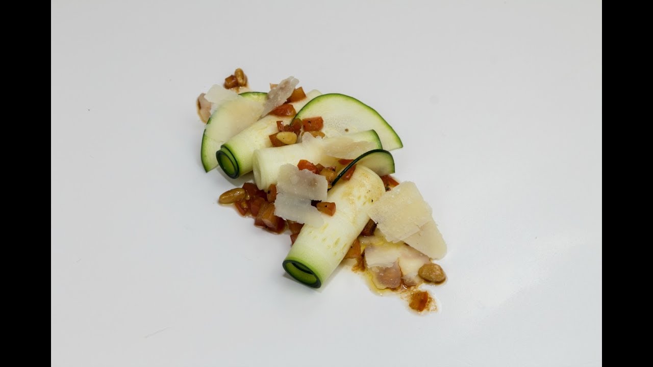 La receta de los Viernes: Carpaccio de calabacín y parmesano