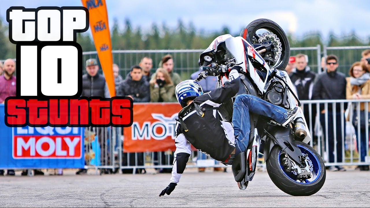 TOP 10 Best Motorcycle Tricks & Combos at StuntArt 2016 - YouTube