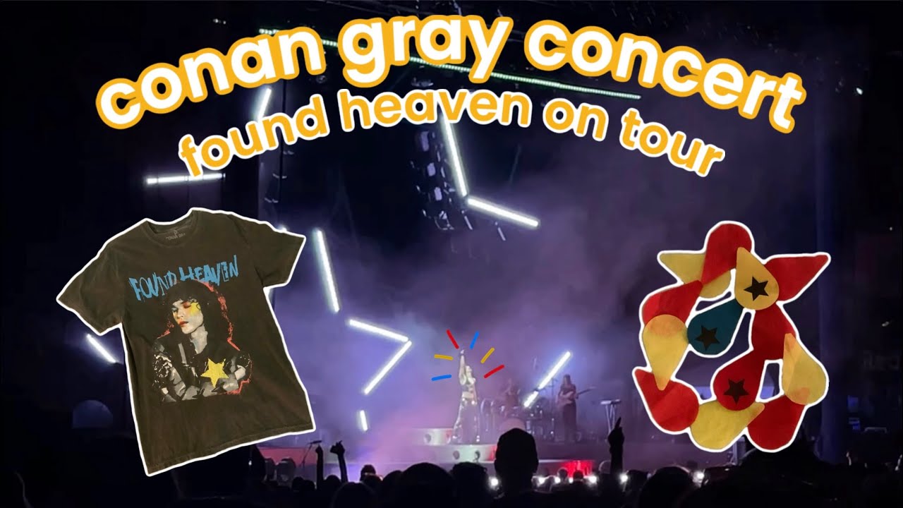 going to found heaven on tour and seeing conan gray in concert ⭐️₊˚⊹⋆🎸 ...