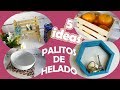 🍨 5 IDEAS DECORATIVAS CON PALITOS DE HELADO 🍧 : fáciles, rápidas y económicas