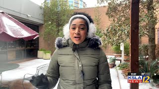First Alert Meteorologist Jake Lambright and reporter Kim Ngomo discuss icy weather conditions du...