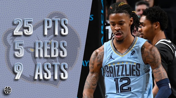 Ja Morant 25 pts 5 rebs 9 asts vs Nets 24/25 season
