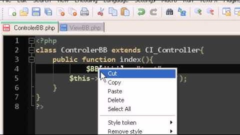 CodeIgniter Tutorial 3 -  passing variables