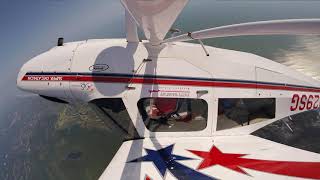 First Roll For a Student Pilot in the Decathlon