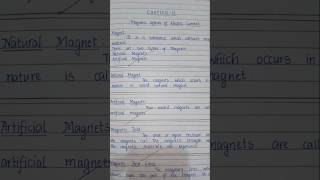 Class 10 Magnetic Effects of Electric Current Short Notes💯#class10#shortnotes#magnet#cbse#ncert