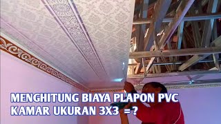 Cara membuat sendiri ornamen kotak persegi || plafon pvc minimalis || project puayae