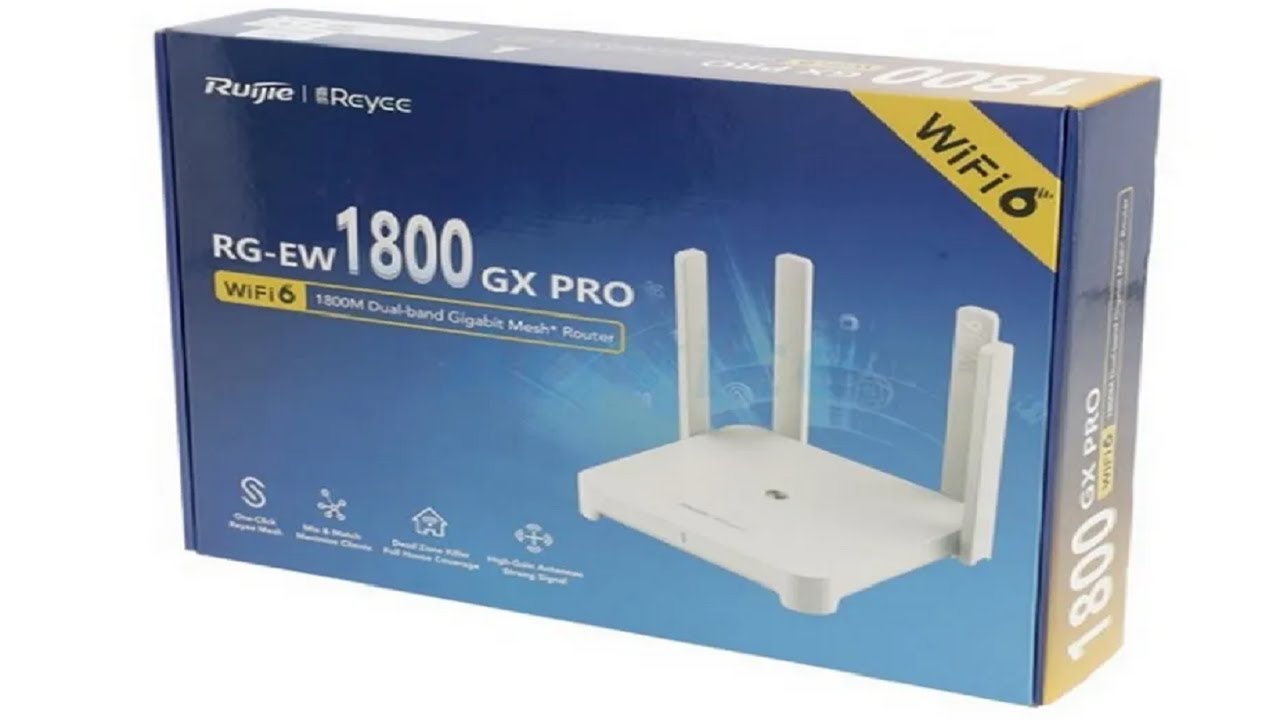 how to setup ruijie reyee rg-ew1800gx pro - YouTube