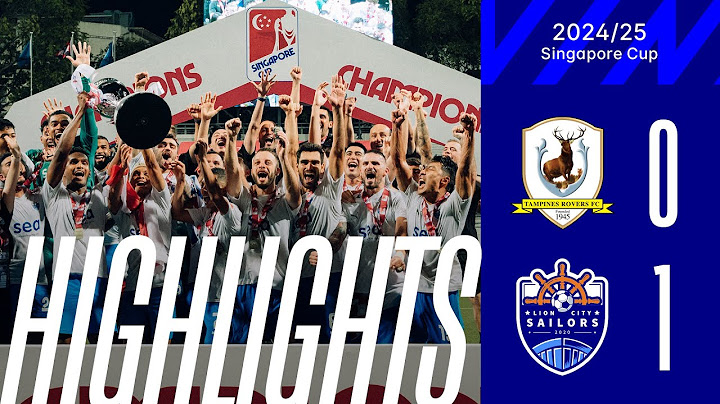 HIGHLIGHTS: BG Tampines Rovers vs Lion City Sailors | 2024/25 Singapore Cup Winners!