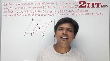 SIMILARITY Exercise 13.3 Q11 Class X ICSE | IIT ABCD is a trapezium in which AB || DC and AB = 2 CD.