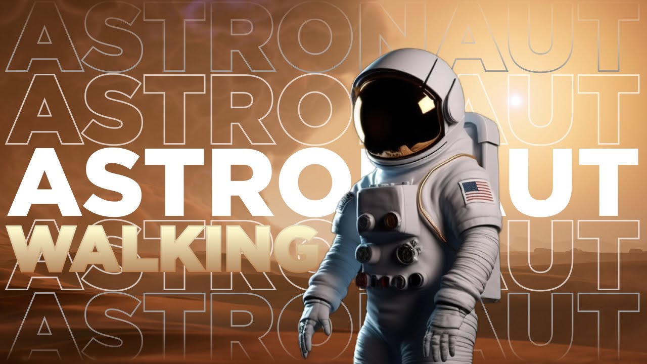 3D Astronaut Walking | Astronaut Standing | Copyright Free Videos
