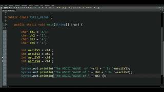 Java Program | ASCII Value | How To Get ASCII Value In Java ?