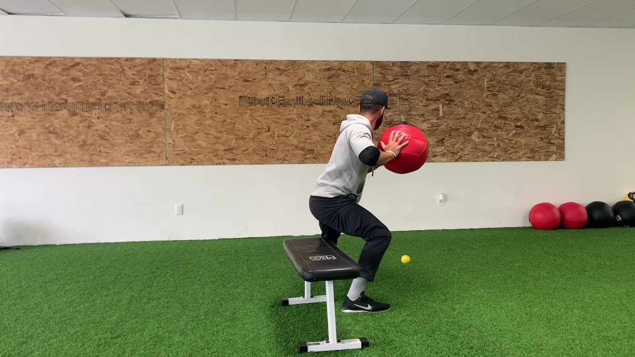 Lateral Lunge Box Tap w/ Med Ball Rotational Throw YouTube