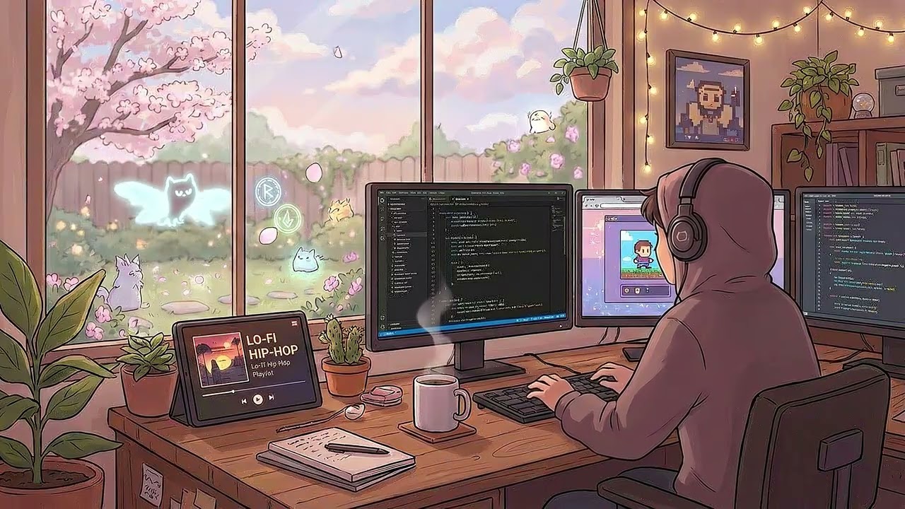 Spring Glow Coding 🌸✨ Lofi Music for Fresh Focus
