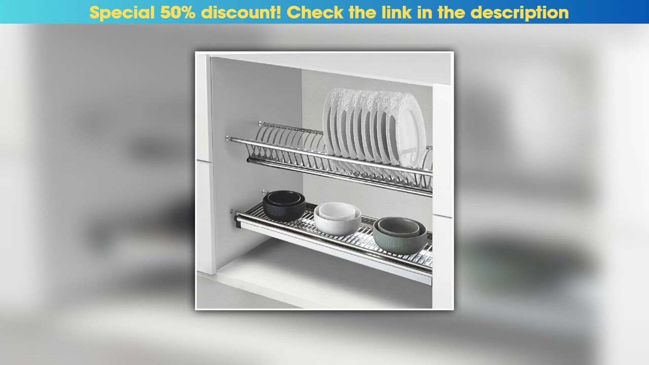 Hot Picks Cabinet Stainless Steel Dish Drying Rack Kitchen Dish Drying Rack Storage Holders with Ut