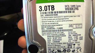 Western Digital 3tb Green Hardrive Quick Review.