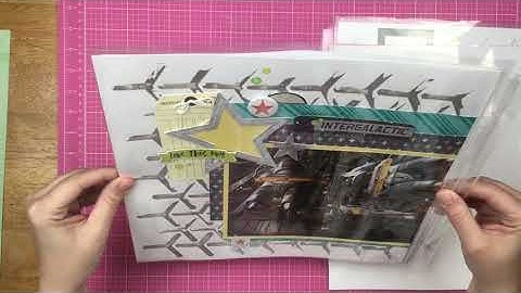 Scrapbook Process: Making a Four Page Layout Page Protectors // Stretch the Sketch // Fuse Tool