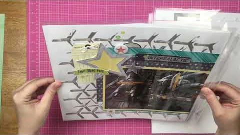 Scrapbook Process: Making a Four Page Layout Page Protectors // Stretch the Sketch // Fuse Tool