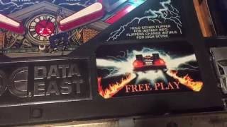 Custom metal pinball instruction cards - Back to the Future!