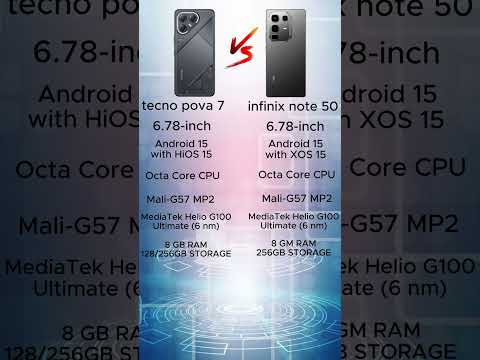 infinix note 50 VS tecno pova 7 #androidphone #shortsviral