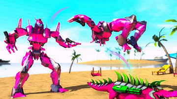 Real Robot Crocodile Simulator Robot Transform City Rescue Mission Last Part Android Gameplay