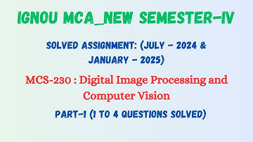 MCA | Fourth Semester | MCS 230 Solved assignment 2024-2025 | PDF attached