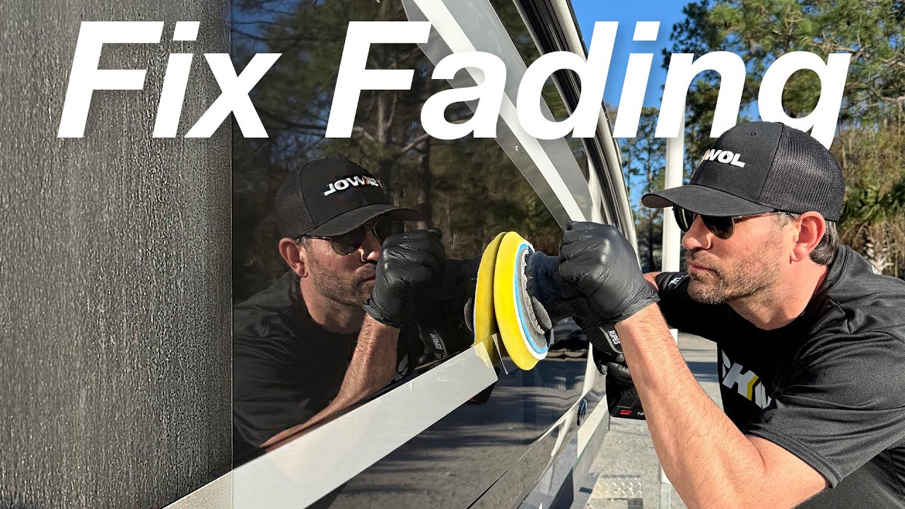 Boat Detailing DIY - How To Remove Oxidation & Fading with SKWOL One-Step Compound & Polish.