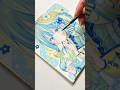 【イラストメイキング】アクリル絵具でレモネードをイメージした女の子を描く【Acrylic painting】#shorts