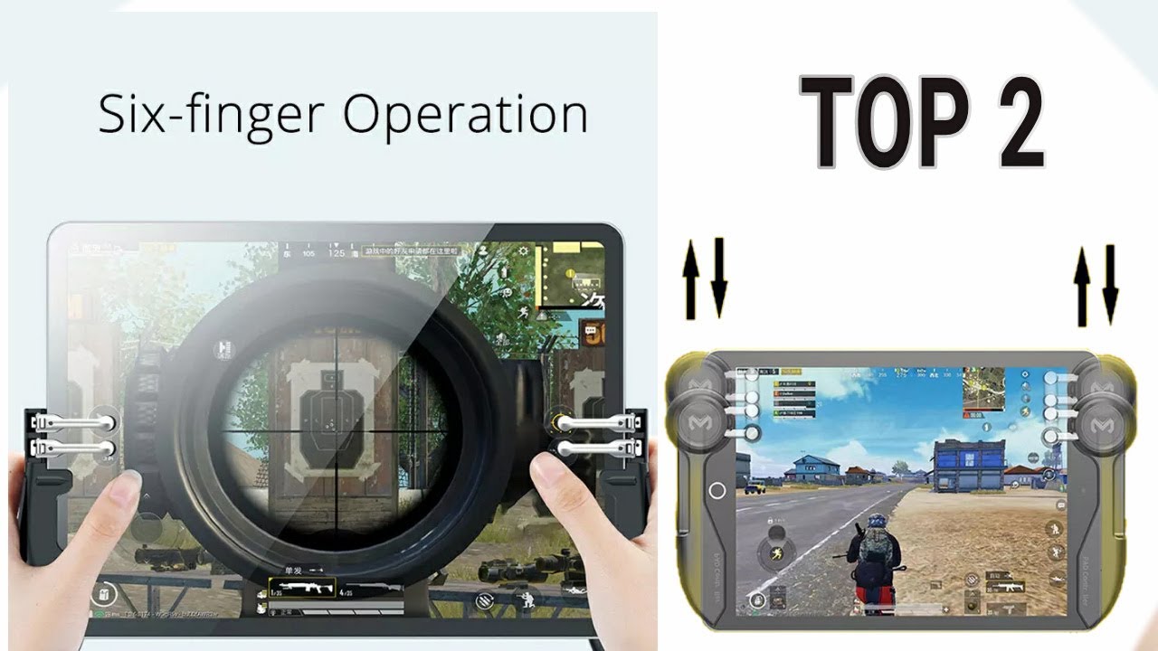 Pubg Mobile | PUBG Game Controller For Ipad Tablet Six Finger Game Shooter Gamepad pubg gameplay