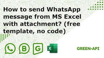 How to send WhatsApp message from MS Excel with attachment? (free template, no code)