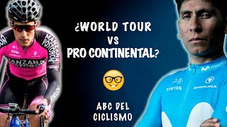 ¿Equipo World Tour o Pro Continental? ¿Cuál es la diferencia?