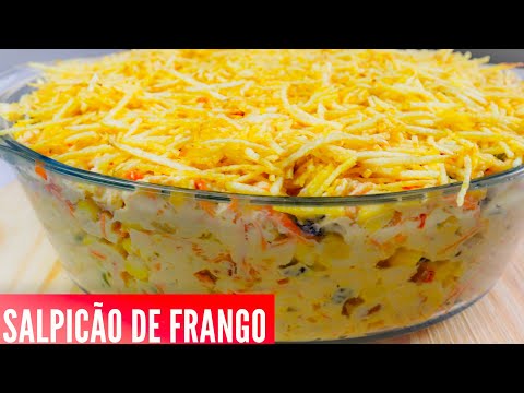 SALPICÃO DE FRANGO SUPER FÁCIL. 