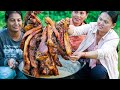 Cooking Perfect Pork Belly Tamarind Sauce | Donate Village Food to Poor People | Kitchen Foods