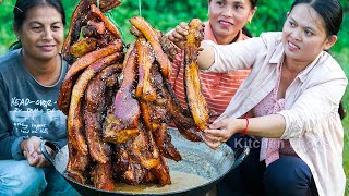 Cooking Perfect Pork Belly Tamarind Sauce | Donate Village Food to Poor People | Kitchen Foods