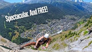 Zermatts Most EPIC Via Ferrata: Schweifinen Klettersteig
Zermatt is one of the most beautiful hiking towns in the entire world. And we just found the most unique way to experience it - the Zermatt Mammut Klettersteig.
While most people who visit Zermatt spend their time riding the furniculars and gondolas up to high altitude mountain stations, the vast majority of Zermatt visitors will never get to experience one of the towns hidden gems, the Mammut Schweifinen via ferrata. Not only is the Zermatt via ferrata free, its also free of crowds, and offers some of the best views of Zermatt you could ask for. The klettersteig offers three different sections (A/B/C) so hikers can choose the route that suits their capabilities and needs, but the Zermatt views get better and better with each ascending section. The route ends with a short hike to the summit, where youre rewarded with stunning views of the Matterhorn and the town of Zermatt thousands of feet below.
If youre searching for unique things to do in Zermatt or free activities in Switzerland, put the Zermatt Klettersteig on your list!
#switzerland #zermatt #klettersteig Zermatts Most EPIC Via Ferrata: Schweifinen Klettersteig