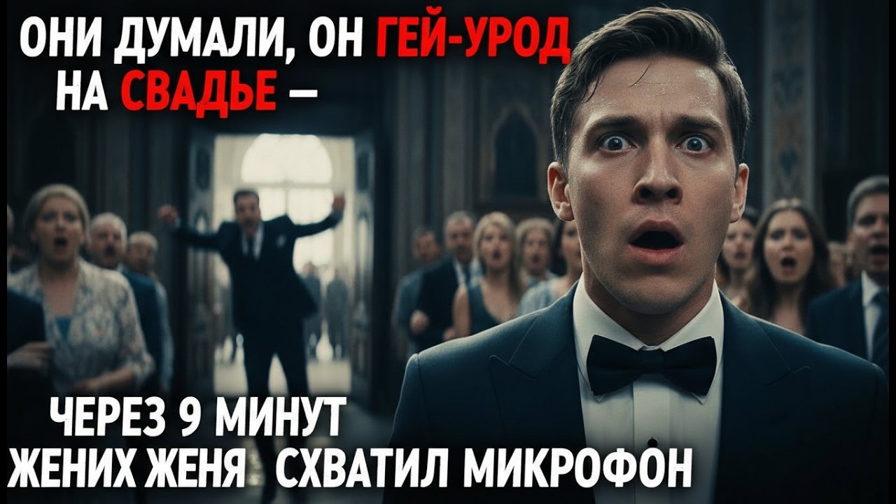 Они думали, он гей-урод, ворвавшийся на свадьбу — через 9 минут жених схватил микрофон