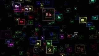 4K Screensaver - Chemical Elements Visuals (No Audio)