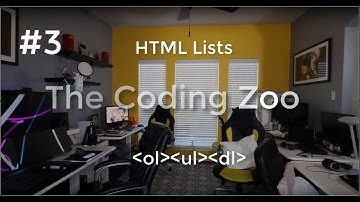 Learn HTML, CSS, and JavaScript -  HTML Lists -  Lesson 3 for Beginners