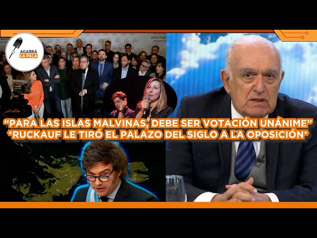 RUCKAUF LE TIRÓ EL PALAZO DEL SIGLO A LOS KUKAS Y ZURDOS SOBRE LA CAUSA MALVINAS: "VOTACIÓN UNÁNIME"