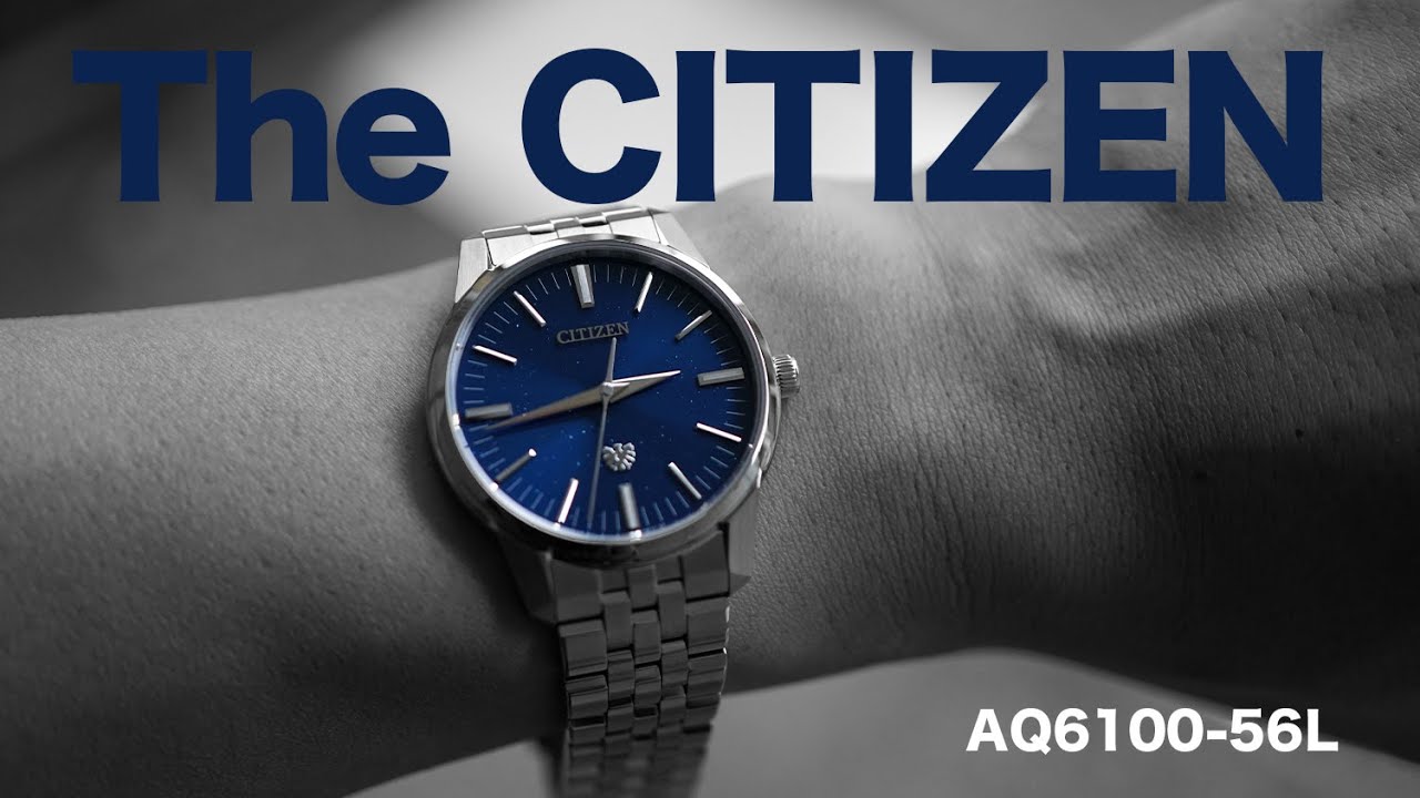 The CITIZEN ザ・シチズン AQ6100-56L【青文字版 クオーツ式腕時計 年