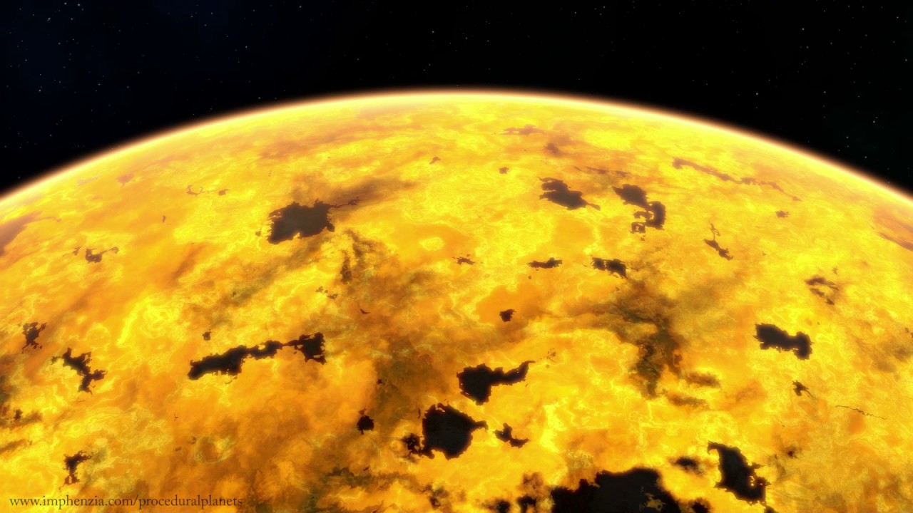 Unity3D Procedural Planets (Asset) - Atmosphere Molten Animation