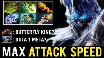 DOTA 1 BUTTERFLY KING IS BACK! Crazy Fast Attack vs PRO Anti-Mage Epic Late Game Fight 7.28 Dota 2