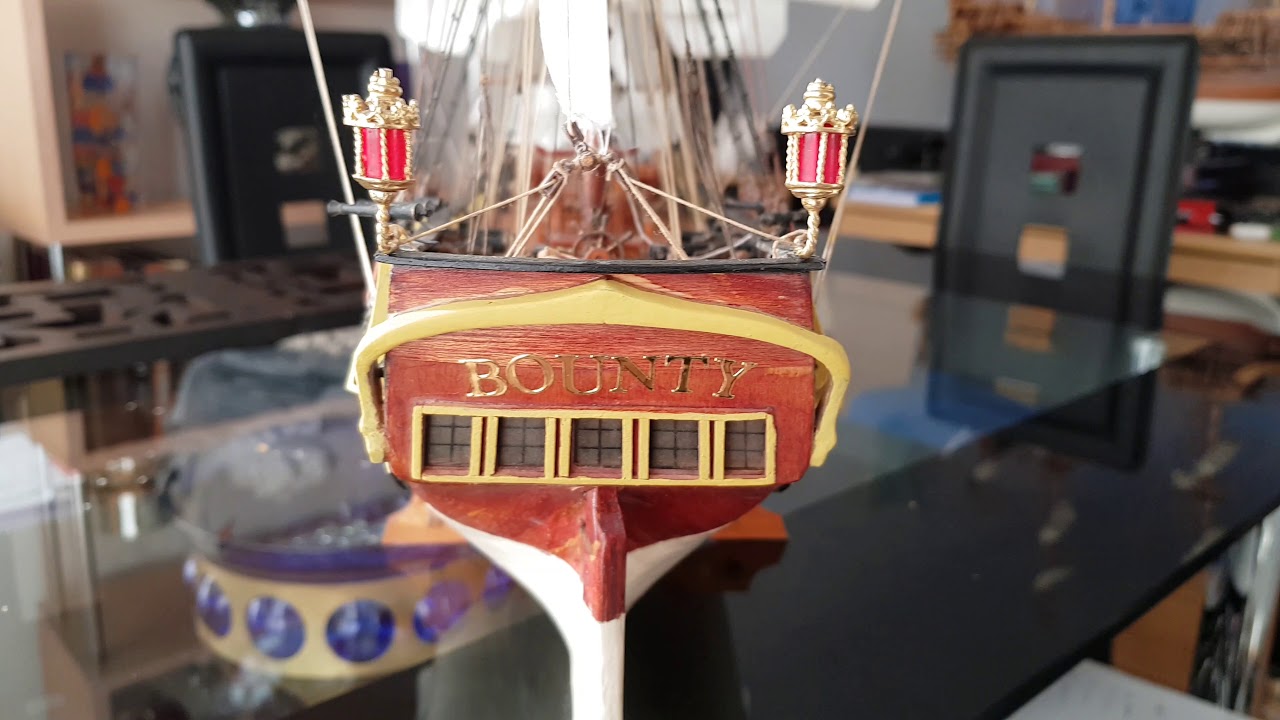 HMS Bounty sailing ship model YouTube