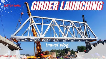OPEN WEB GIRDER LAUNCHING OF RUB l INDIAN RAILWAY l BRIDGE l GIRDER LAUNCHING
