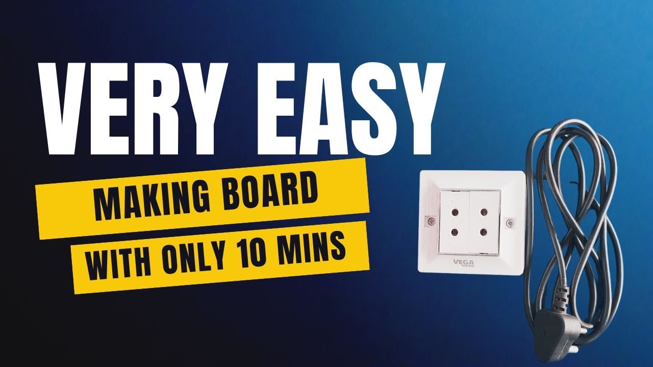 2 Pin Dual Socket Extension Box | 2M Modular Extension Board Making ...