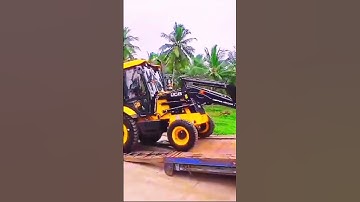 JCB 2DXL Super Loader Unloading from Selfe Loader#heavyequiptment#jcb#Srilanka