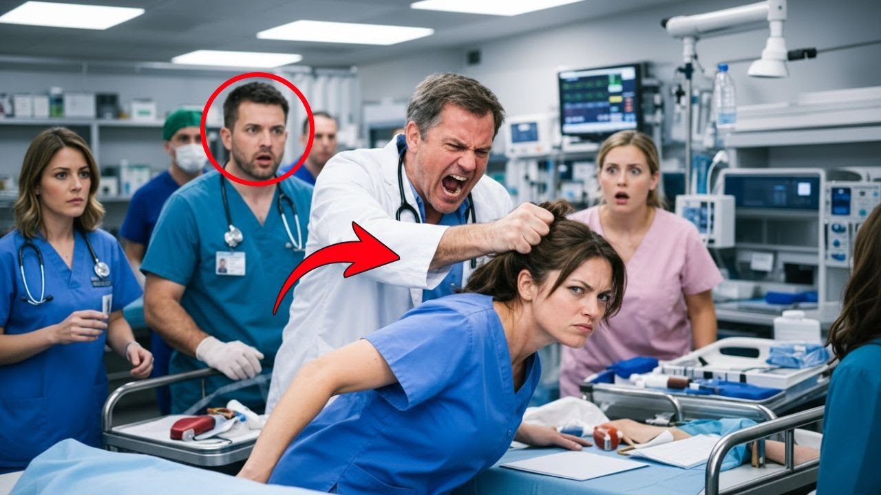 The Chief Surgeon Yanked Her Hair — What the “Quiet Nurse” Did Next Stunned the Entire ER