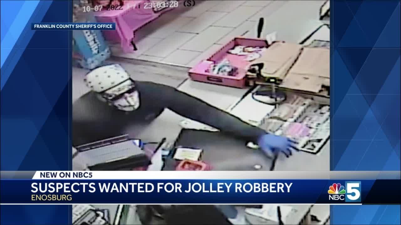 Police searching for suspects who robbed Jolley in Enosburg wearing